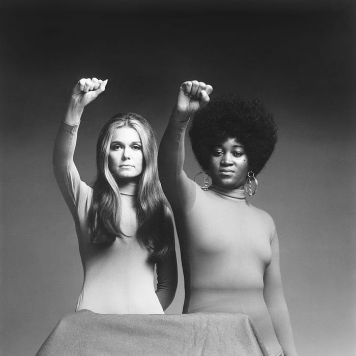 Gloria Steinem e Dorothy Pitman Hughes nella storica fotografia del 1971