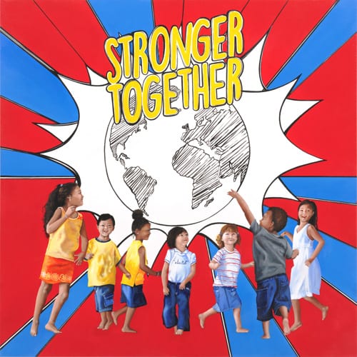StrongerTogether - Covisian group project Corporate Art by Sabrina Rocca 2019